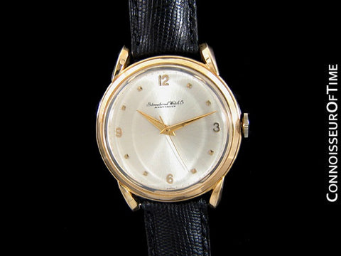 1949 IWC Vintage Mens Cal. 89 Large Watch with Bombe (Bombay) Lugs - 18K Gold