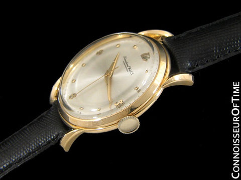 1949 IWC Vintage Mens Cal. 89 Large Watch with Bombe (Bombay) Lugs - 18K Gold