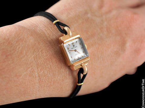 1948 Rolex Vintage Ladies Dress Watch - 18K Rose Gold